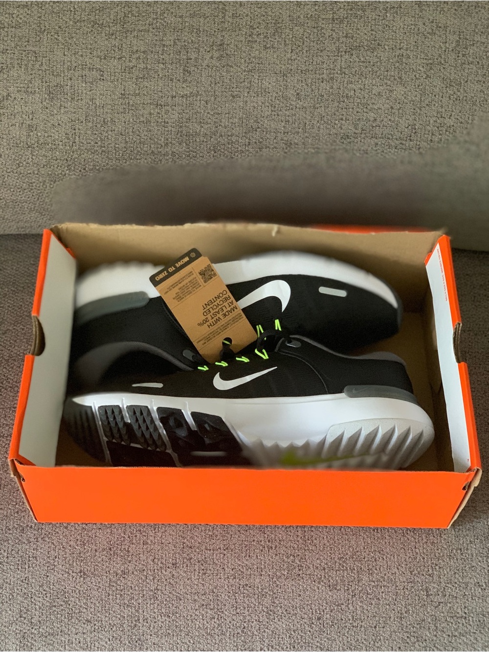 NIKE FREE GOLF NN Shoes Black Grey Colt Sz 13 FN0332 001